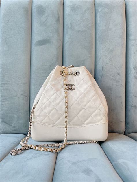 chanel backpack gabrielle white|Chanel backpack ioffer.